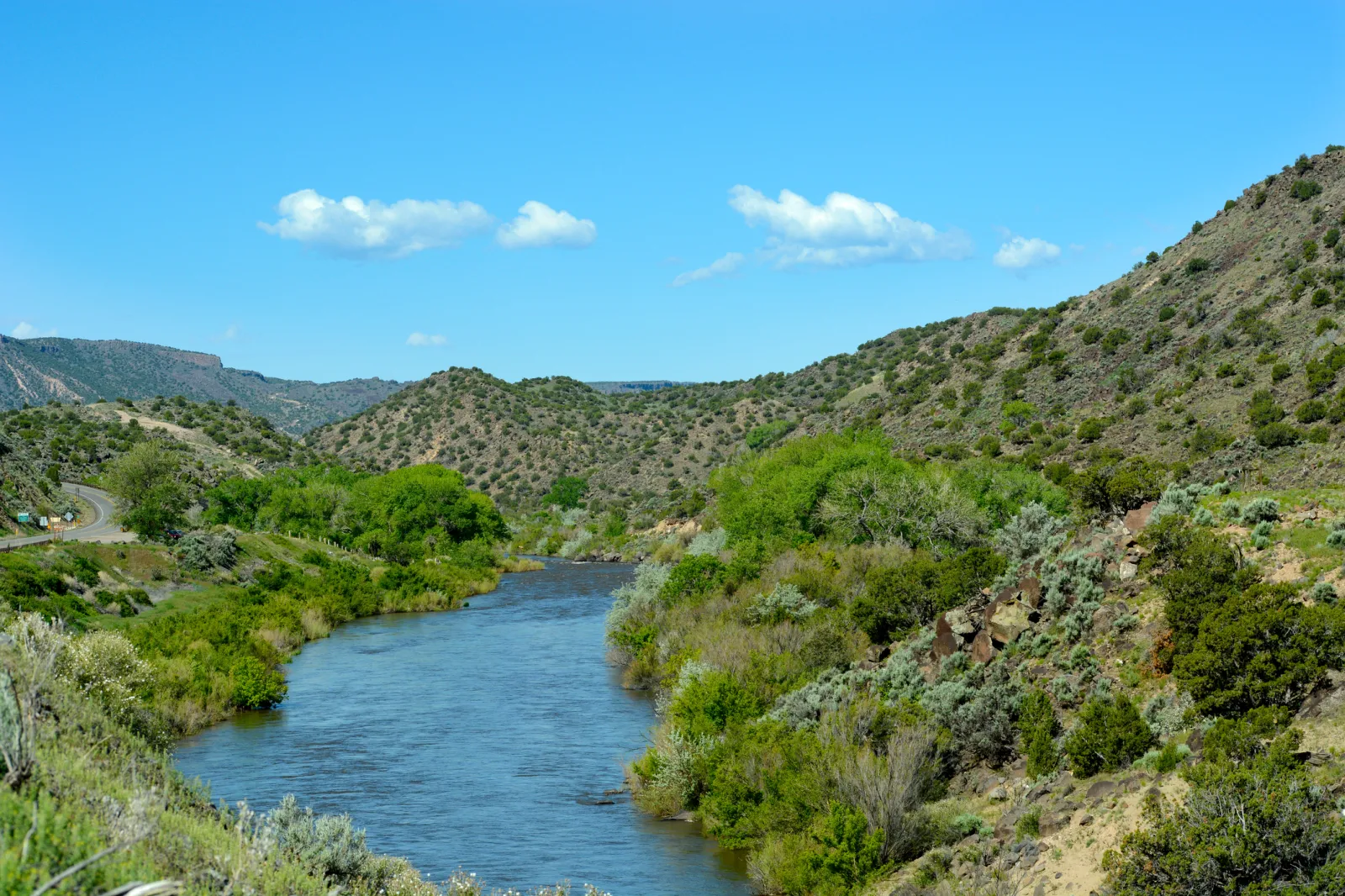 The Rio Grande River shown near Taos, in New Mexico, in May 2019.