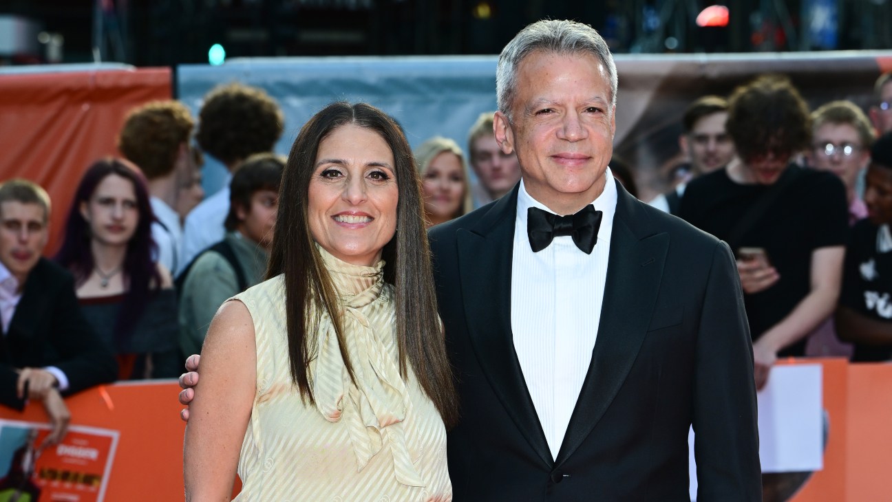 Pamela Abdy and Michael De Luca attend the 'Digger' London premiere.