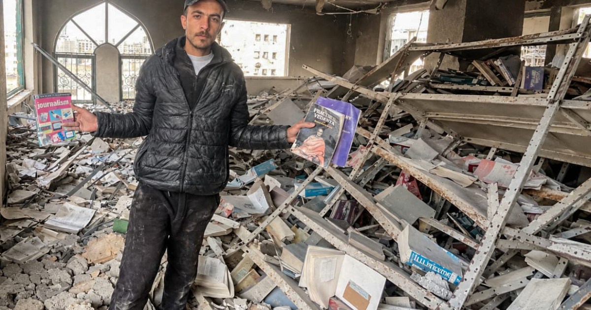 The story of a book in Gaza: A treasured possession given new lease of life | Gaza News