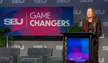 SBJ presents Val Ackerman with first Legacy of Leadership Award