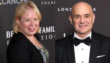 Julie Plec and Andre Agassi.