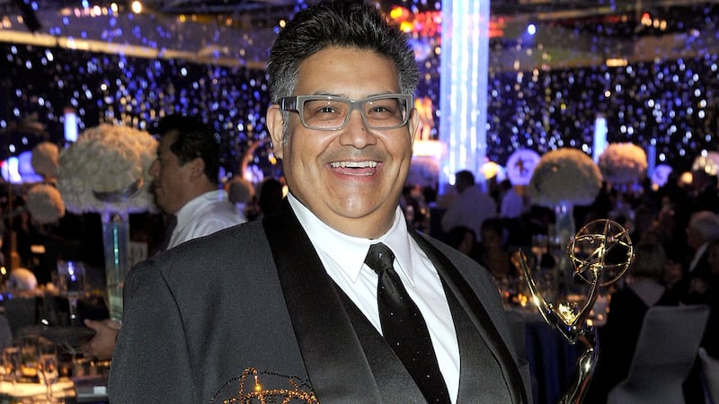 Costume designer Rodney Munoz attends ball after winning Creative Arts Emmy in 2010 for his work on "Jimmy Kimmel Live!"