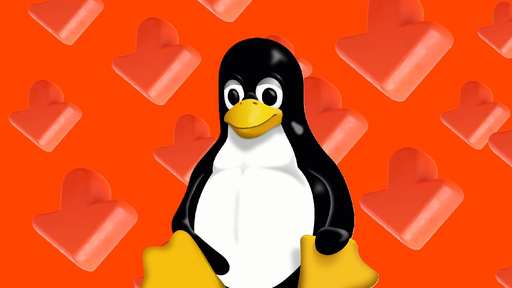 Linux Tux With Reddit Blog Background Larry Ewing Reddit