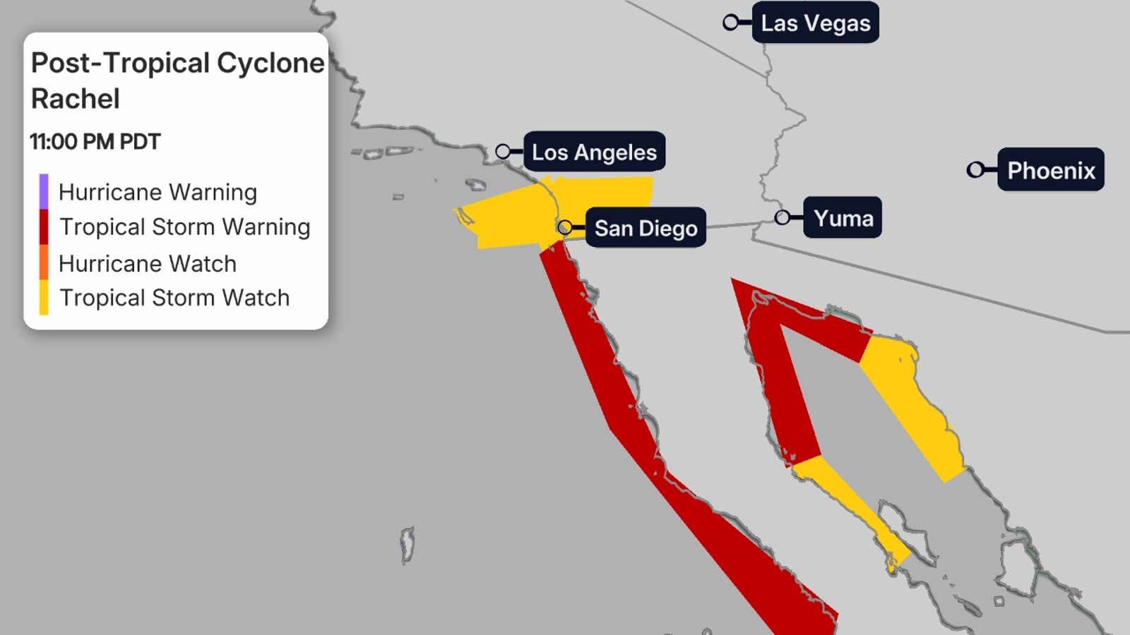 Pacific Storm 4 Watches Warnings
