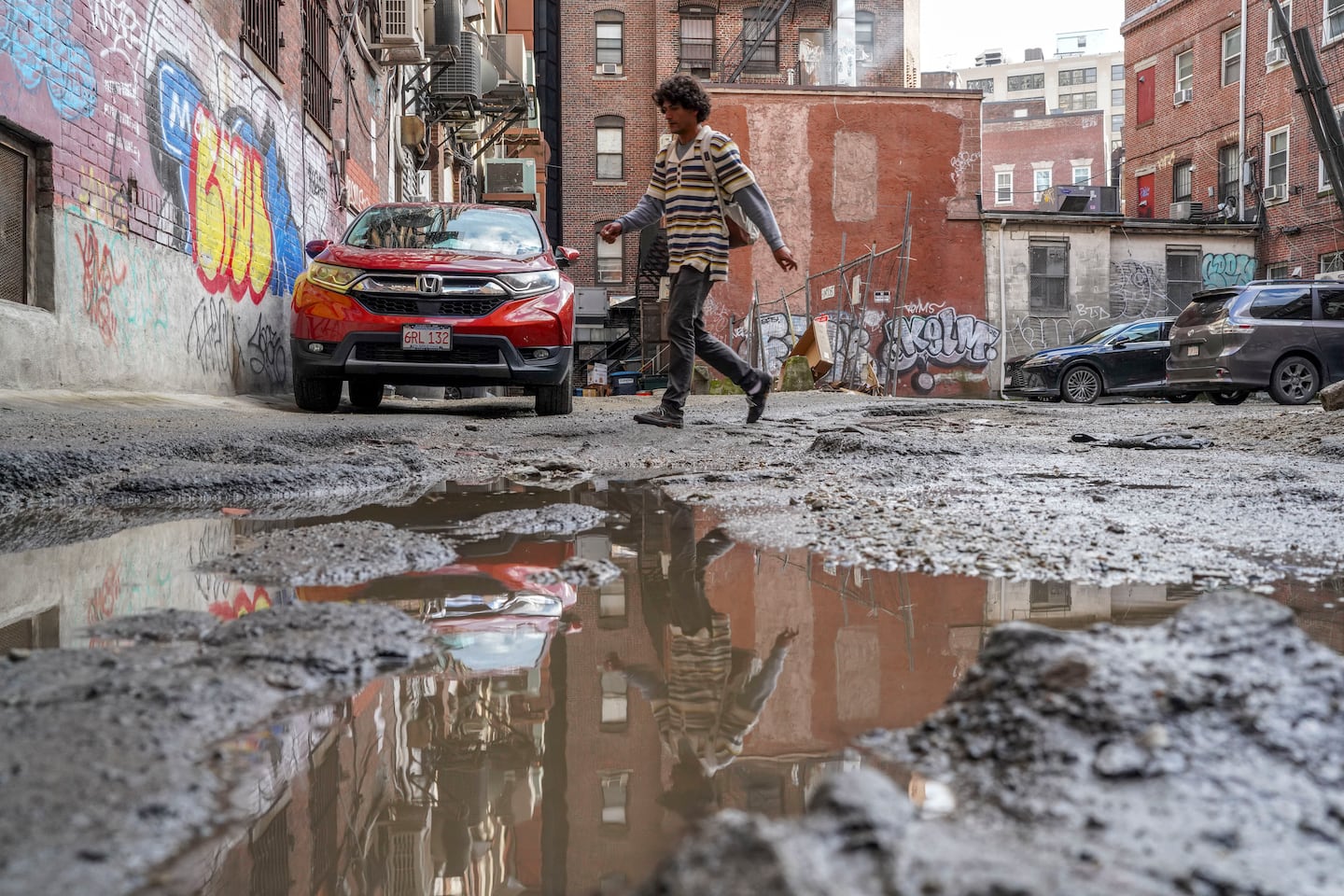 The puddle on October 14.