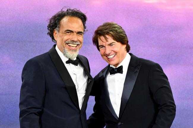 Alejandro G. Iñárritu and Tom Cruise at the 'Digger' premiere