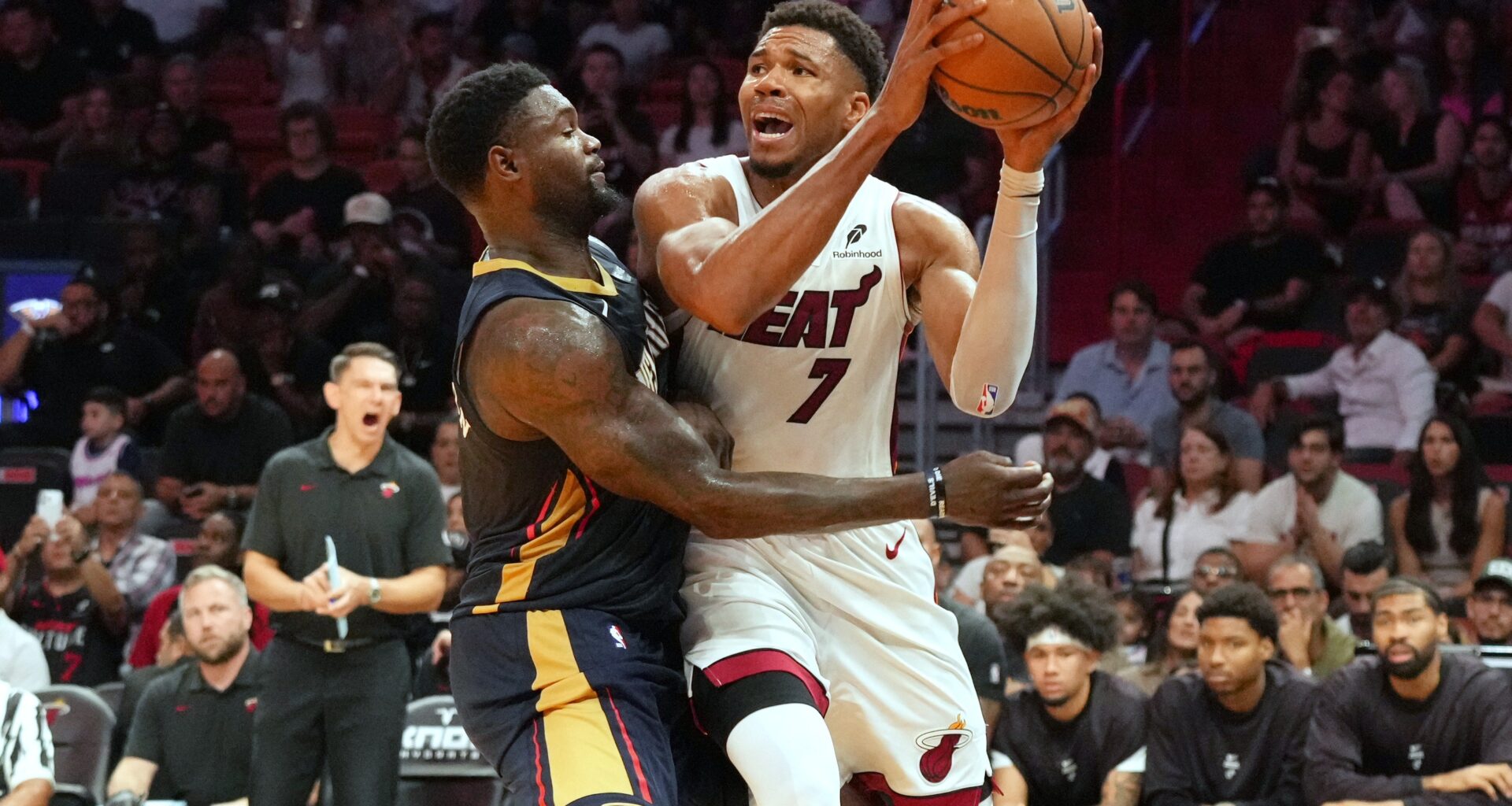 Giannis Antetokounmpo provides preseason jolt for Miami Heat