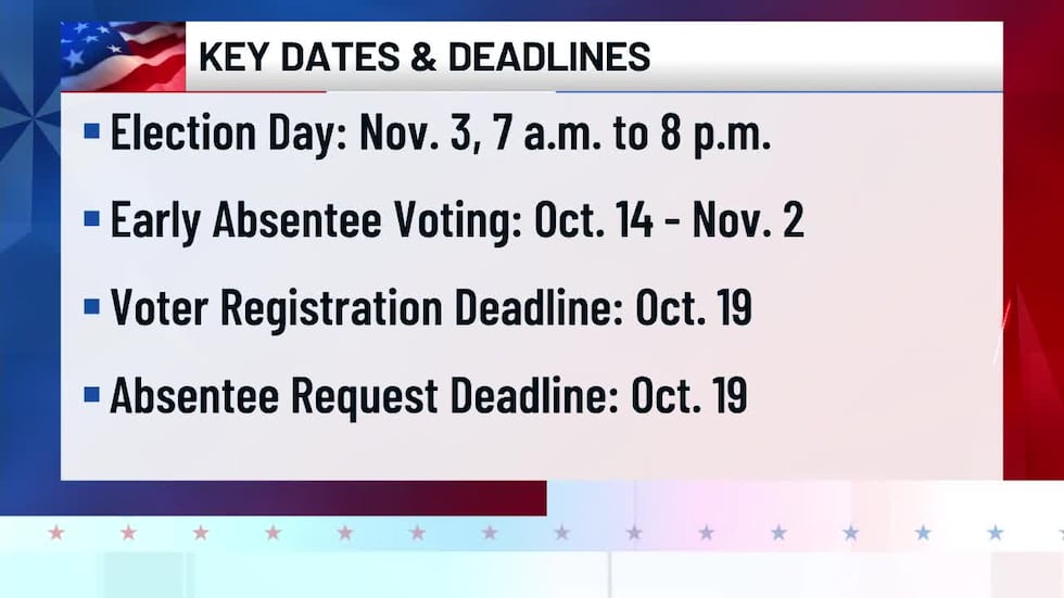 Here are the key deadlines this Election season. Click on the photo to read more. 