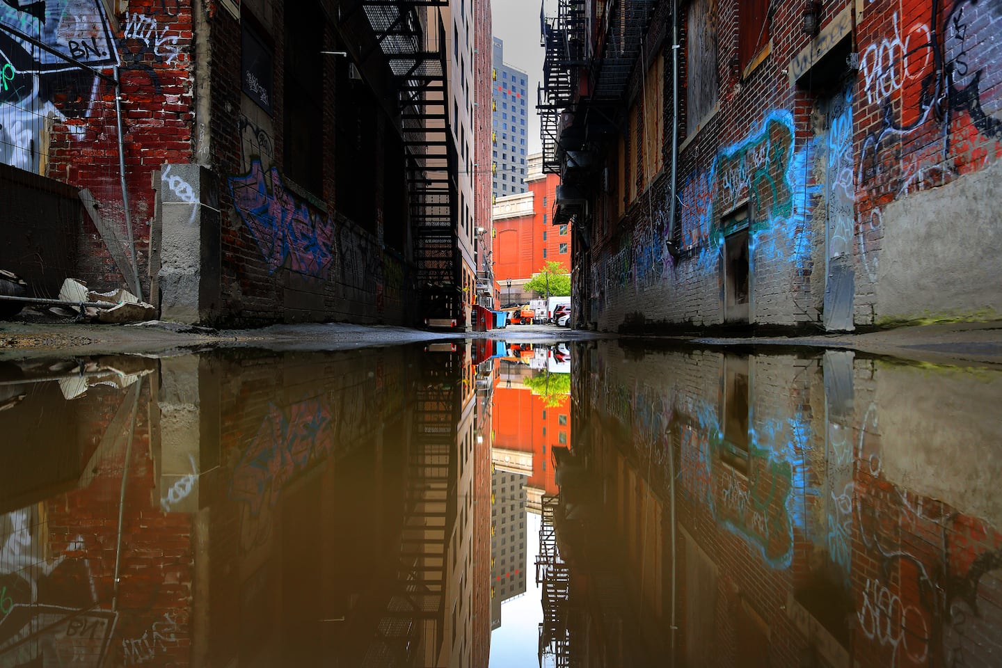 The puddle last month.