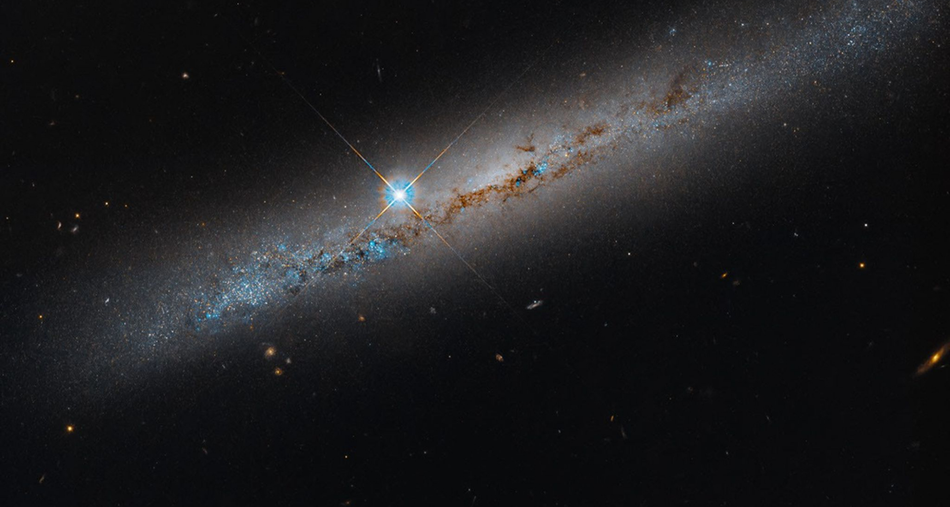 The view from the edge of a sparkling spiral galaxy photo of the day for Oct. 20, 2026
