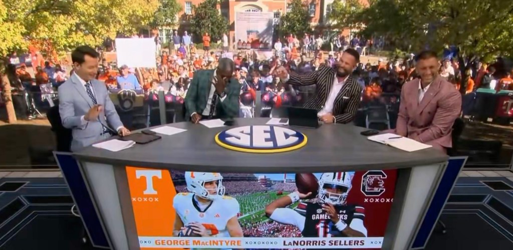 The SEC Network crew had some fun on Saturday ahead of the South Carolina-Tennessee game.