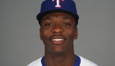 Rangers Putting Sebastian Walcott Through Outfield Drills