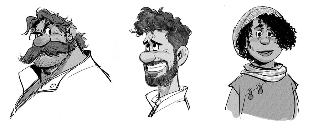 STRANGE WORLD – Visual Development art of Jaegar Clade, Searcher Clade and Ethan Clade
