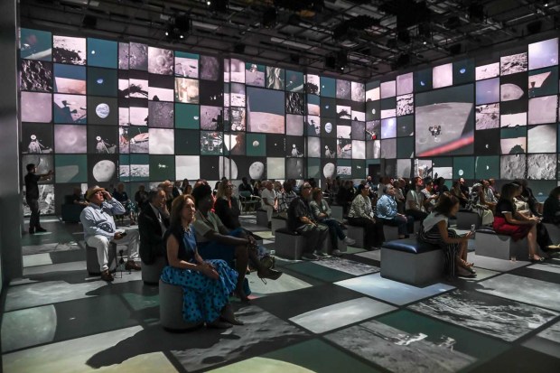 "The Moonwalkers: A Journey with Tom Hanks" is an immersive experience at South Florida PBS Studios in Boynton Beach. (Robert Valladares/Courtesy)