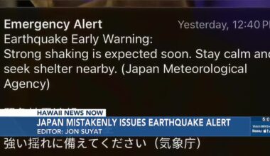 Japan mistakenly sends emergency alert warning of 9.9 magnitude earthquake