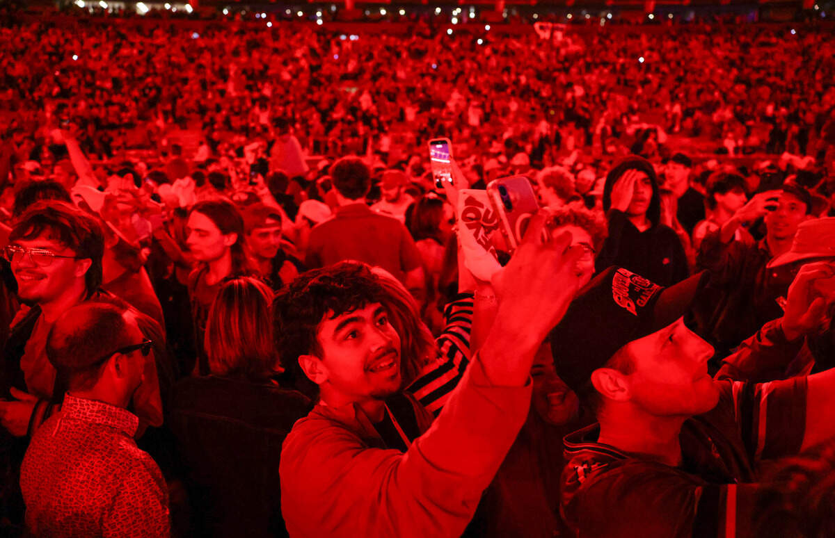 Fans rush the field following South Carolina’s win over Tennessee in Columbia on Saturday, October 24, 2026.