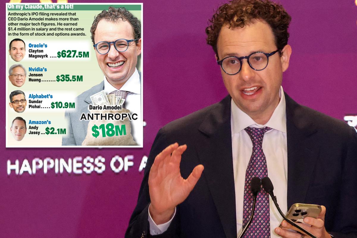 Anthropic IPO filing reveals pay of CEO Dario Amodei, Daniela