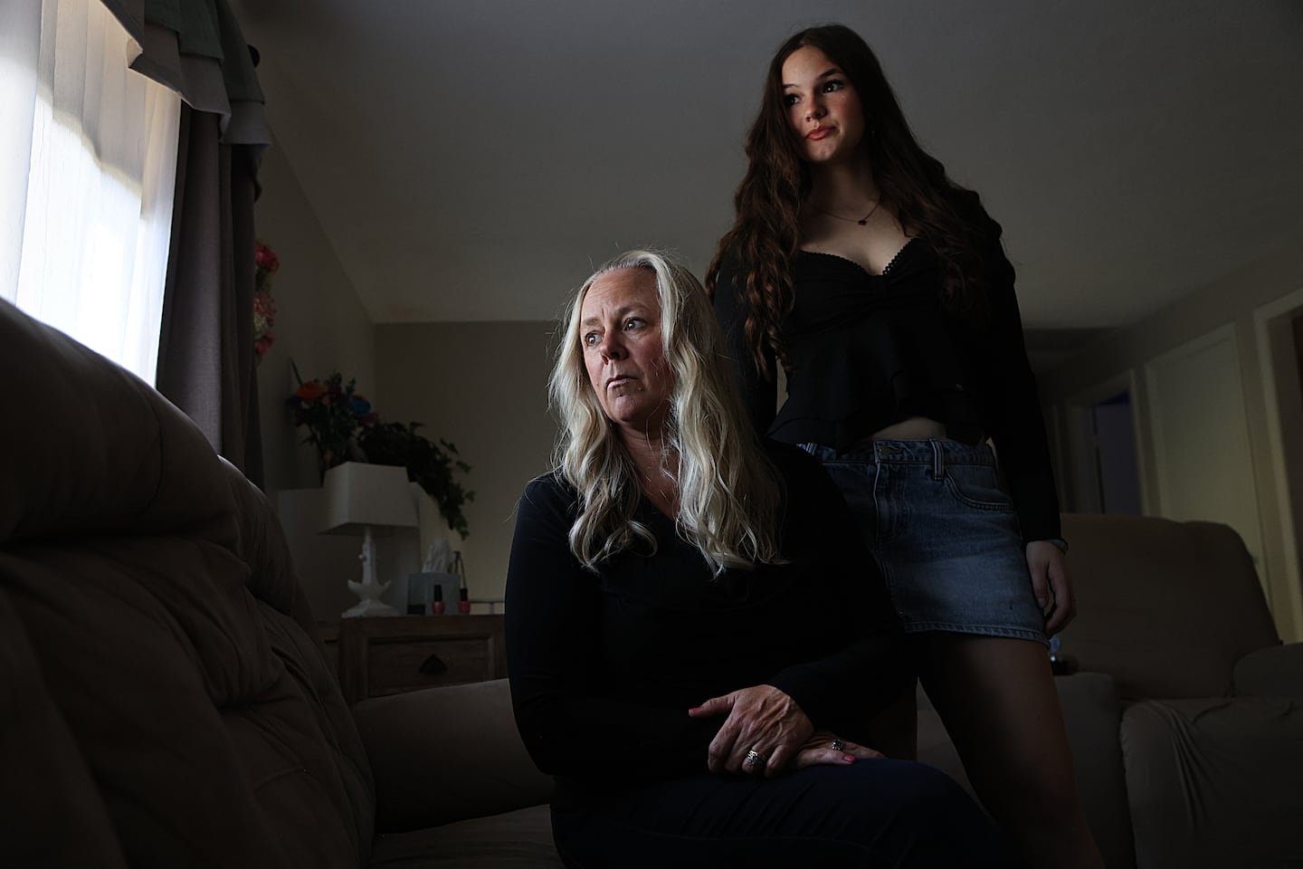 Justine Ferrone (right), a PANDAS patient who receives care at MGB, with her mother, Kristin.