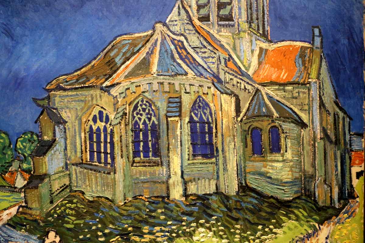 Vincent Van Gogh church auvers sur oise 1890
