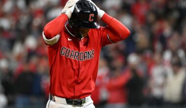Guardians' bats go cold again, wasting Gavin Williams' 11 strikeouts in Game 2 loss