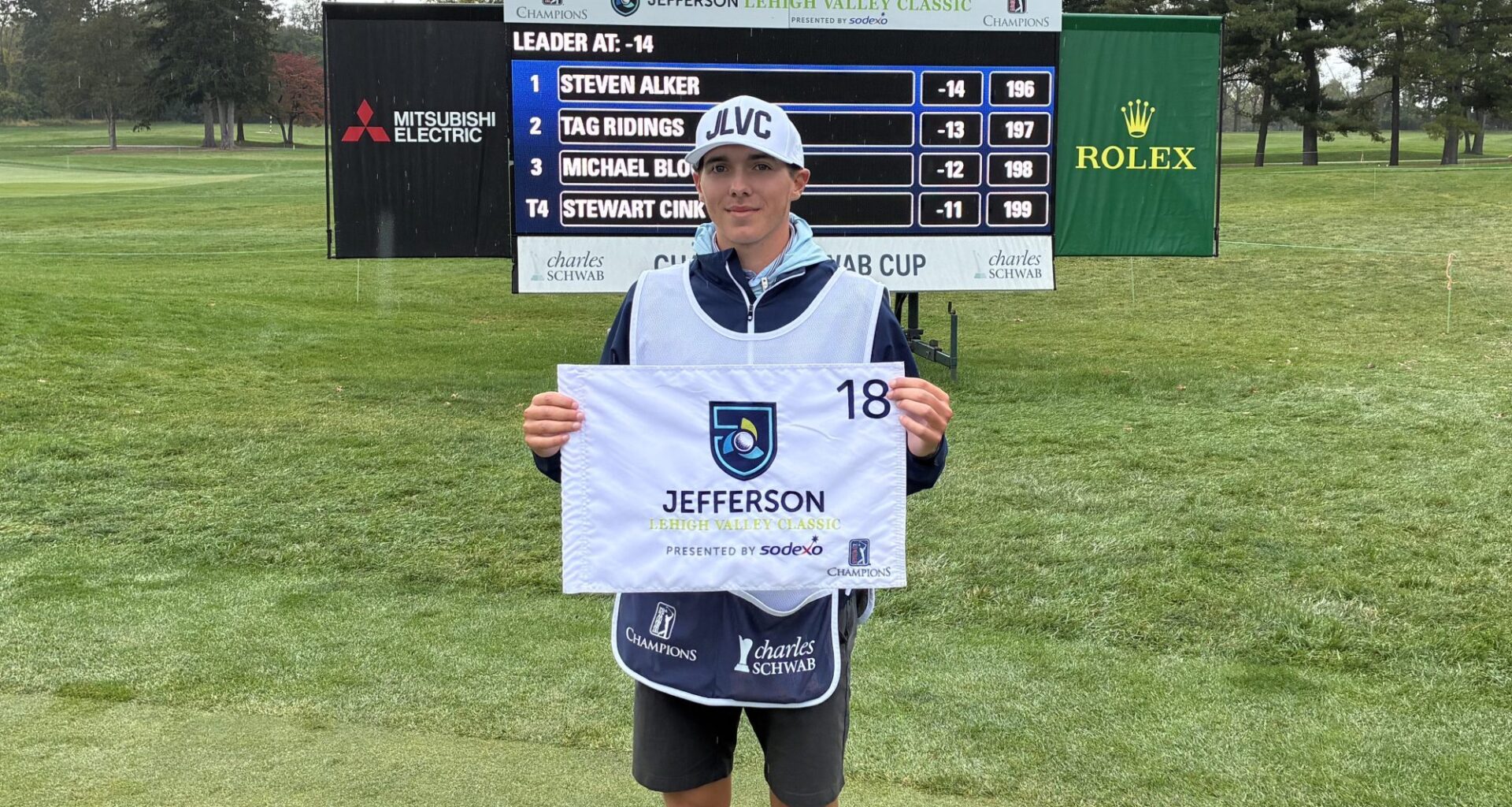 Former area player caddies for winner of Jefferson Lehigh Valley Classic