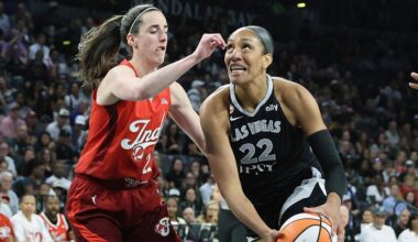Season's over: Caitlin Clark leaves it all on court with bloody mouth as Fever fall in Game 3
