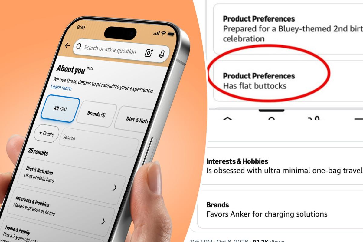 Amazon has an 'About You' section that is creeping out customers — it even knows if you have a 'flat buttocks'