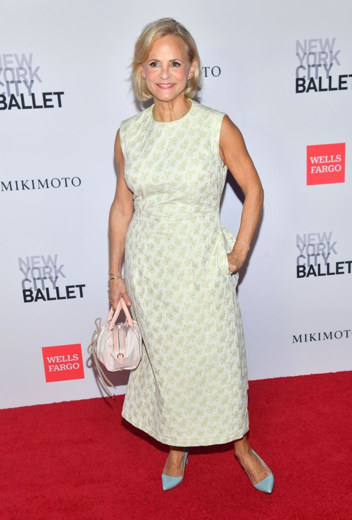 Amy Sedaris poses on the red carpet at the New York City Ballet Fall Gala.