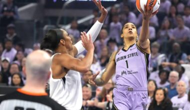 Gabby Williams leads the way again for Valkyries, who beat Las Vegas 71-60 in Game 1 of WNBA semis
