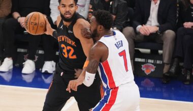 Knicks get first win of season with 111-97 victory over previously unbeaten Pistons