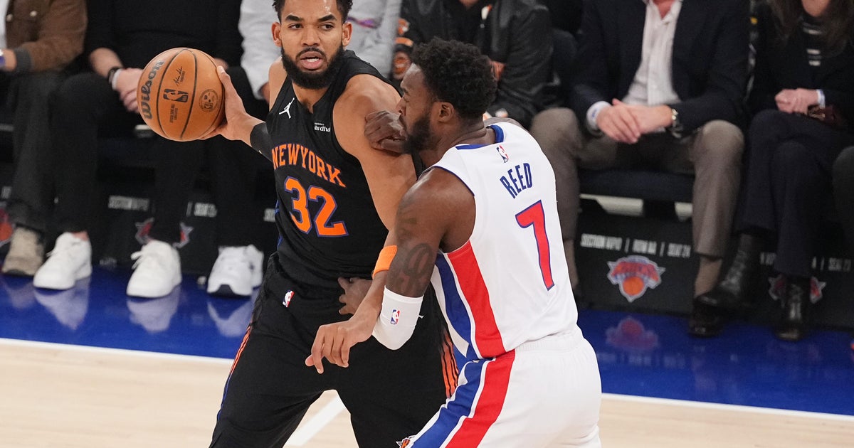 Knicks get first win of season with 111-97 victory over previously unbeaten Pistons