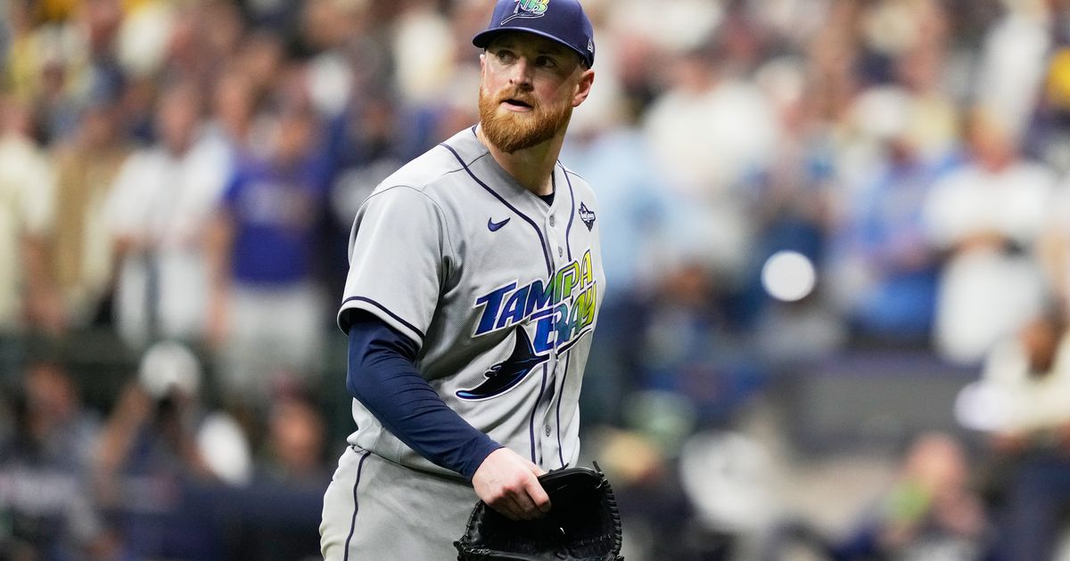 Drew Rasmusssen can't make it through 4th inning as Rays blow 4-0 lead in Game 2 loss to Brewers :: WRAL.com