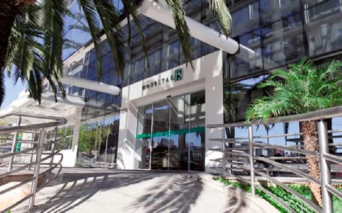 Exterior view of Hospital Salvalus in Sao Paulo, Brazil.