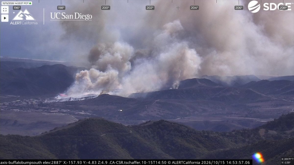 Camp Pendleton brush fire grows to 1,000+ acres, I-5 reopened – NBC 7 San Diego
