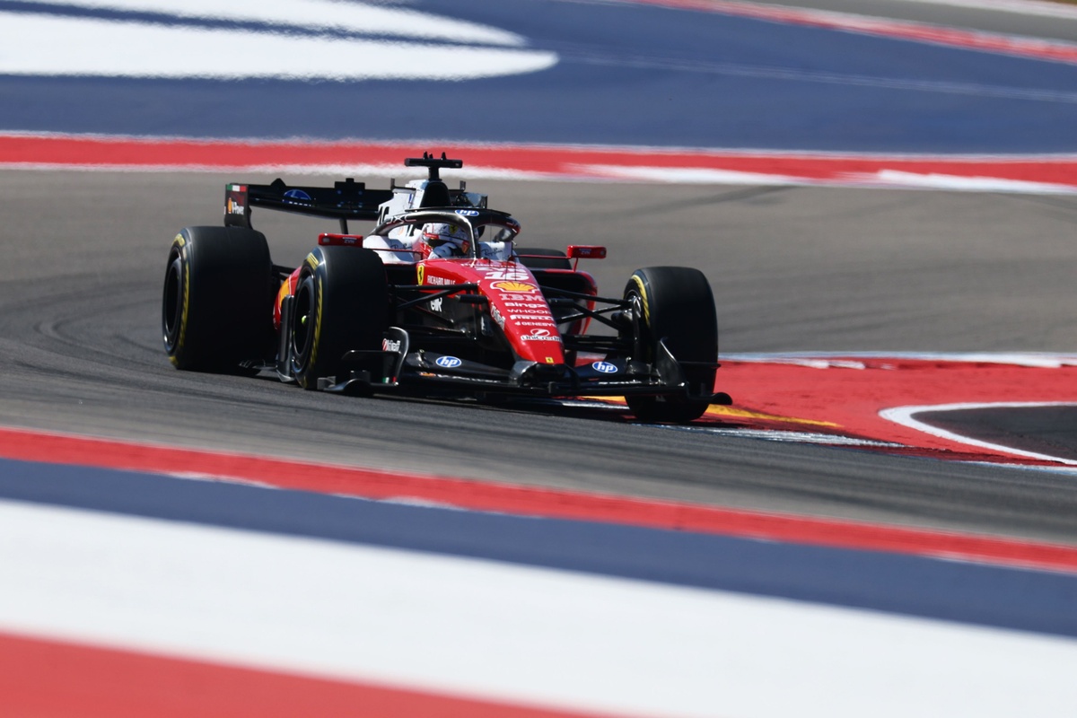 F1 United States GP: Charles Leclerc pips Max Verstappen to top FP1