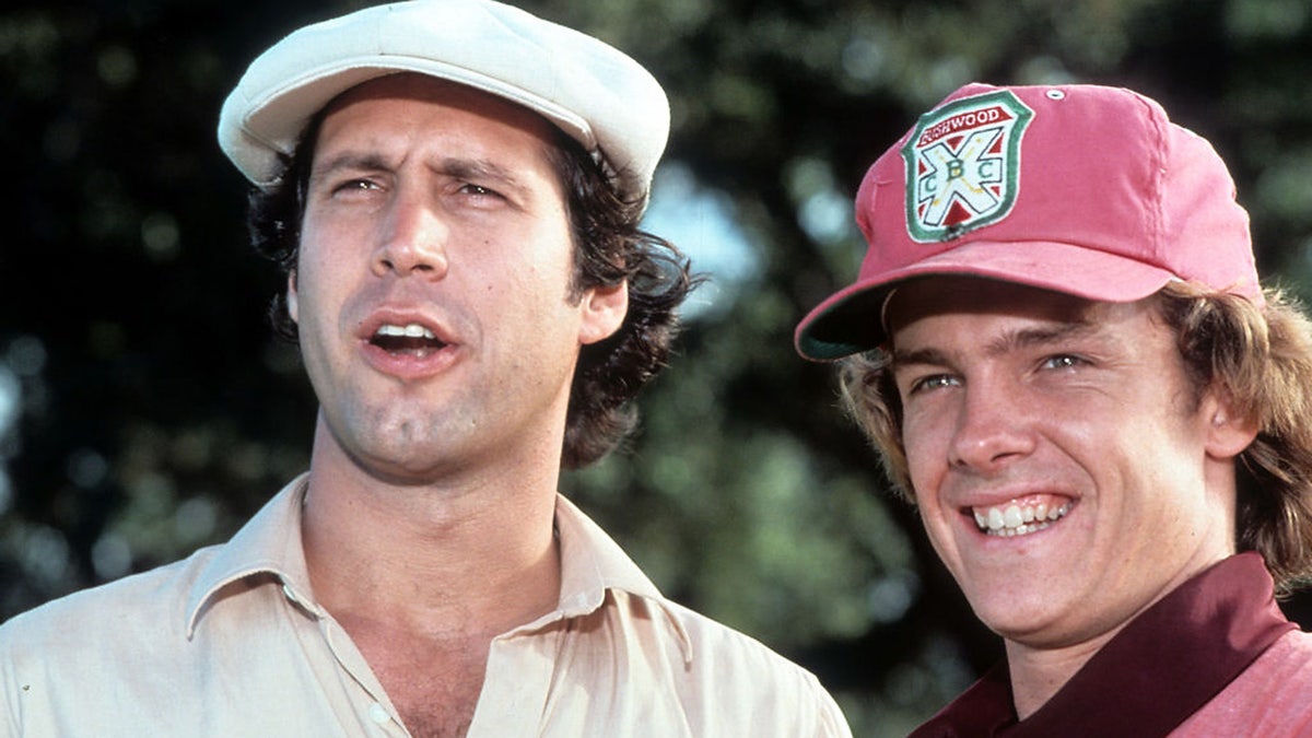 Chevy Chase and Michael O'Keefe in 'Caddyshack.'
