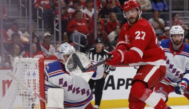 Rangers rookie goalie Dylan Garand shuts out Red Wings a week after he was cut