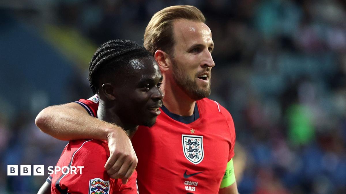 England's Anthony Gordon during the Uefa Nations League meeting with Croatia in Rijeka.