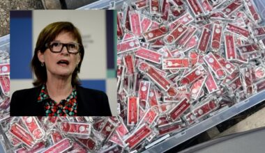 'Clogging up landfills': Victorian Labor Health Minister Mary-Anne Thomas slammed over 18kg promotional e-waste dump