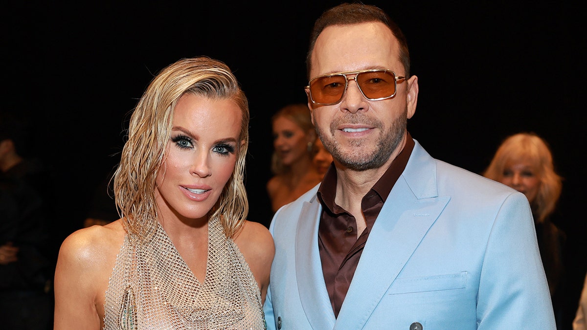 Donnie Wahlberg and Jenny McCarthy at the iHeartRadio Music Awards in Los Angeles in March 2025.