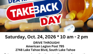 Drug Take Back Day in South Lake Tahoe Saturday