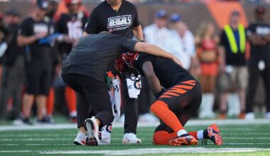 Tee Higgins suffers adductor injury while making catch during Bengals-Jaguars game