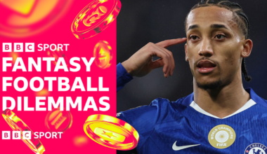 A graphic showing Chelsea player Joao Pedro