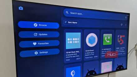 Flicky app store on TCL Google TV