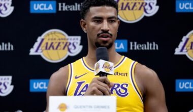 Quentin Grimes says it was ‘surreal’ to sign with Lakers after father grew up a fan