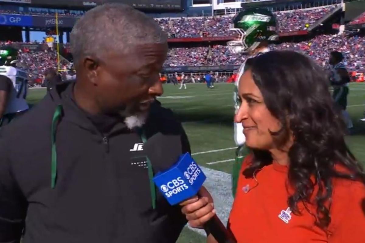 Jets' Aaron Glenn pushes back on confusion over CBS halftime interview