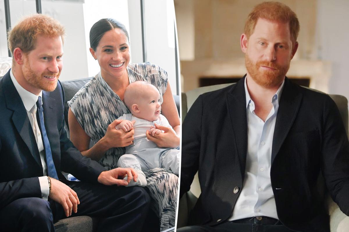 Prince Harry says he was depressed after leaving UK with Meghan Markle, Prince Archie