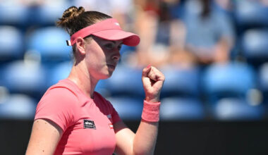 Joint is rocking as Aussie sends sixth seed sprawling