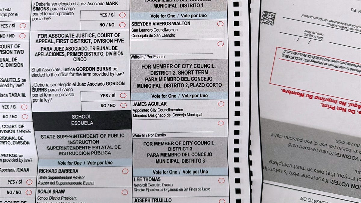 Breaking News: Alameda County Registrar Botches San Leandro Ballots