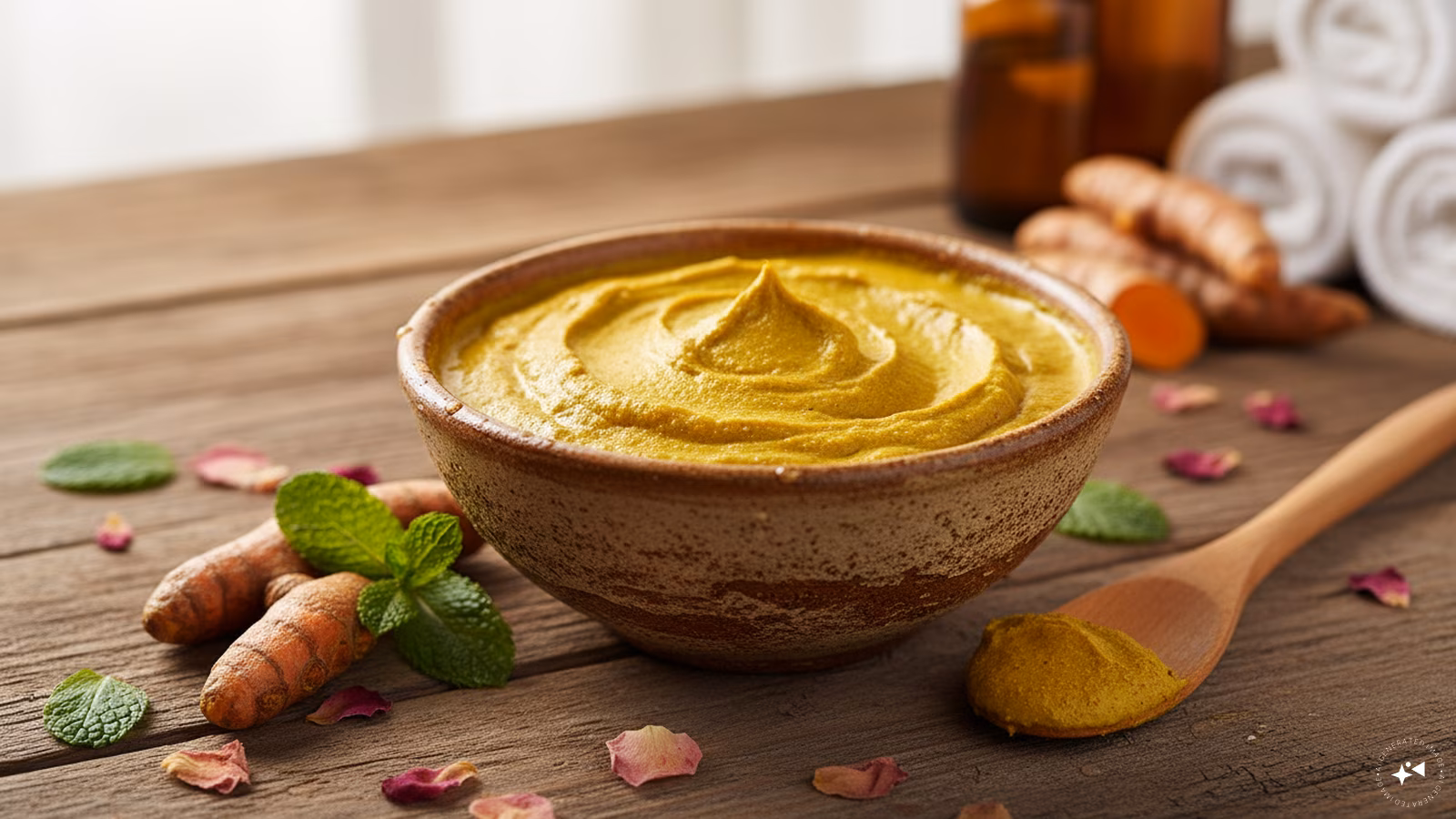 While shooting for Haq, the actress reportedly experimented with the traditional ingredient. In an interview with MirchiPunjab, the actress revealed that her skin is “really sensitive”. During the film’s haldi ceremony, she decided to take the opportunity to try the ingredient herself. (Image: AI-generated)